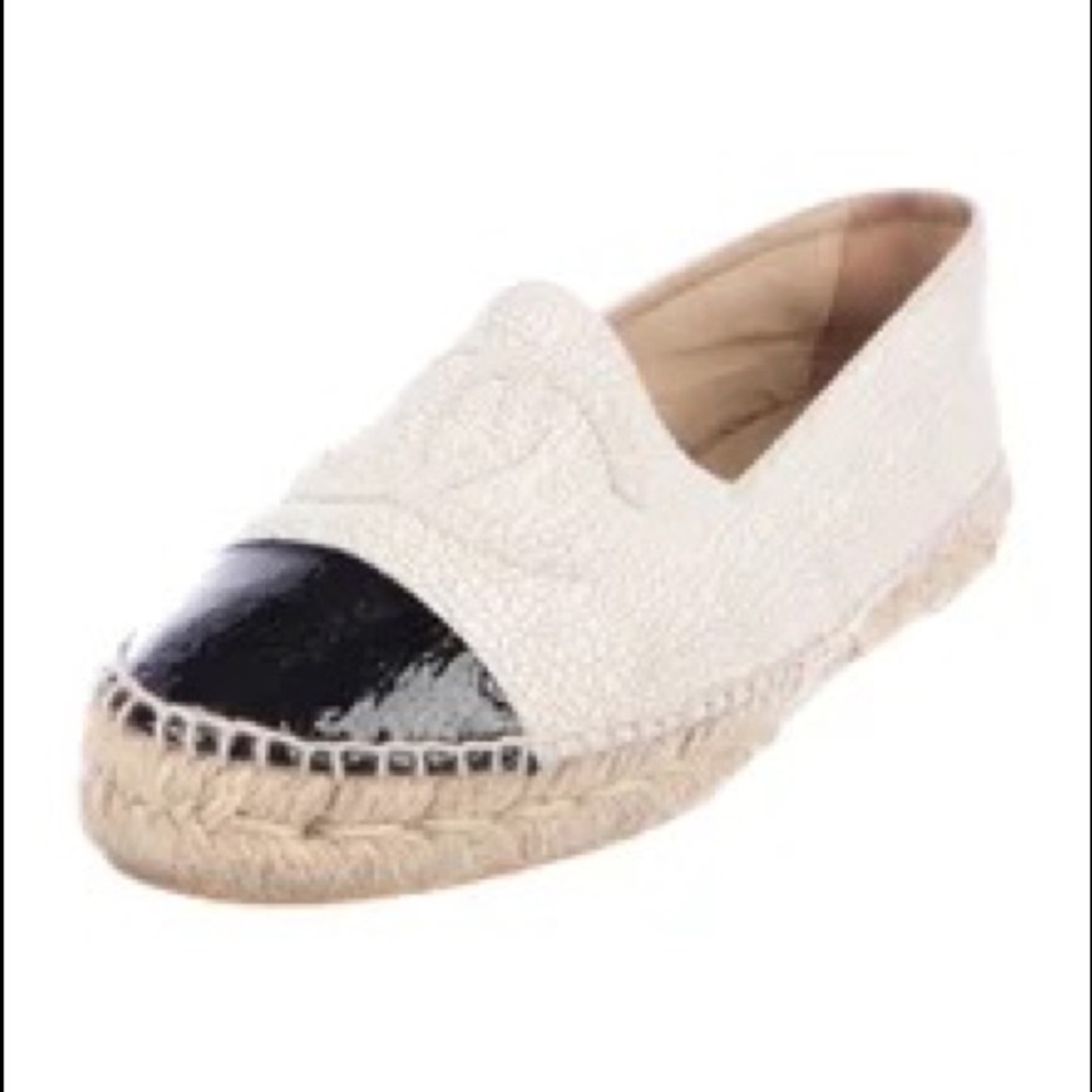 Chanel cracked leather espadrilles - Picture 4 of 4